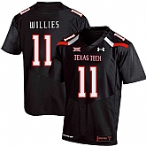 Texas Tech Red Raiders 11 Derrick Willies Black College Football Jersey Dzhi,baseball caps,new era cap wholesale,wholesale hats